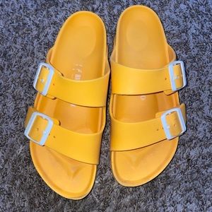 Yellow Arizona Essentials EVA Slide Birkenstock Zinnia Sandals Beach Summer Pool